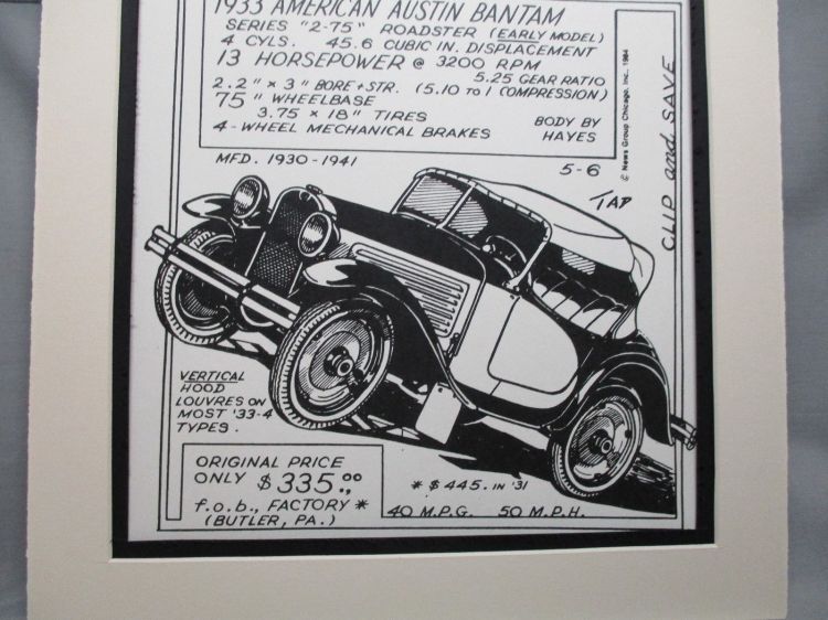 Austin Drawing roadster