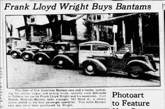 Frank Lloyd Wright Bantams