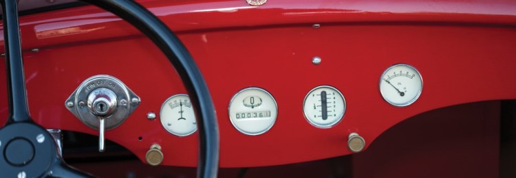 austin roadster dash