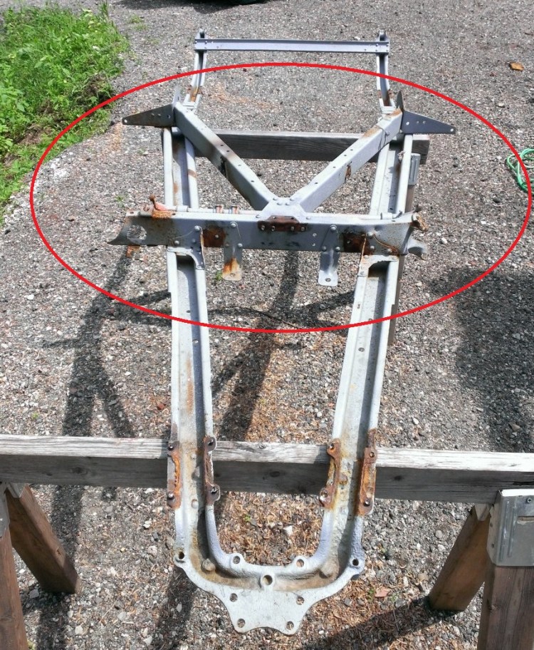 1940 Bantam Coupe Frame - center cross members