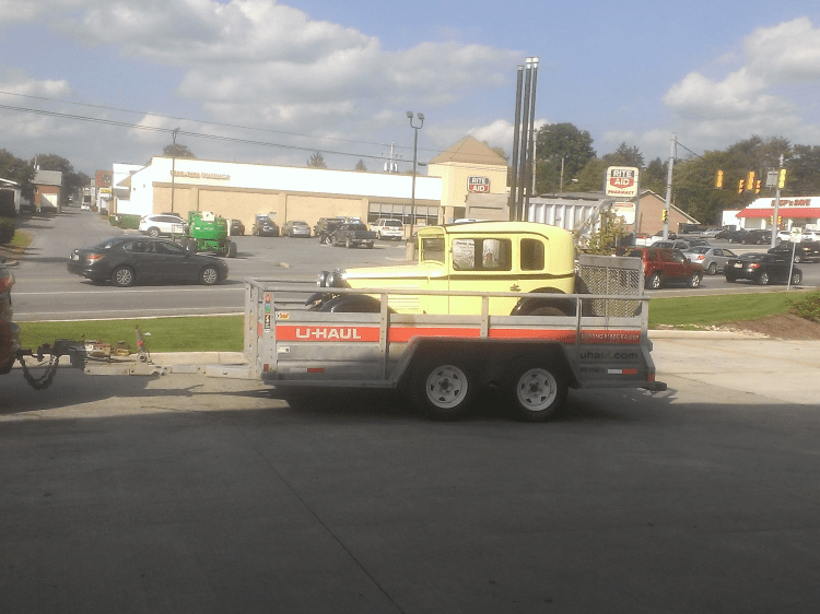 coupe in a trailer 2